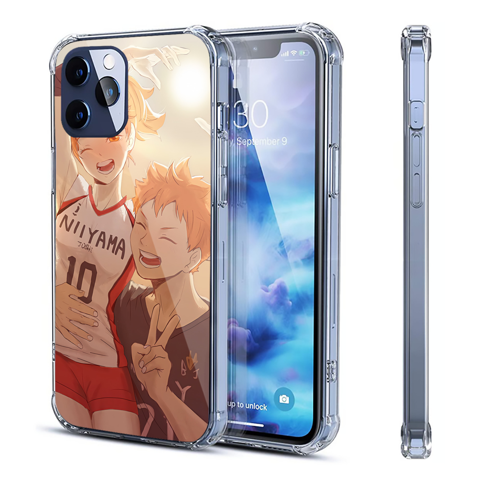 （画像用） ハイキュー!! Haikyu!! 【iPhone 12シリーズ対応】透明スマホケース（クリアソフトケース）